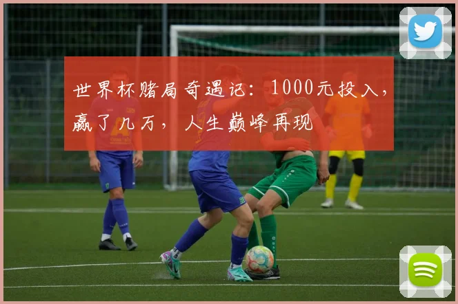 世界杯赌局奇遇记：1000元投入，赢了几万，人生巅峰再现